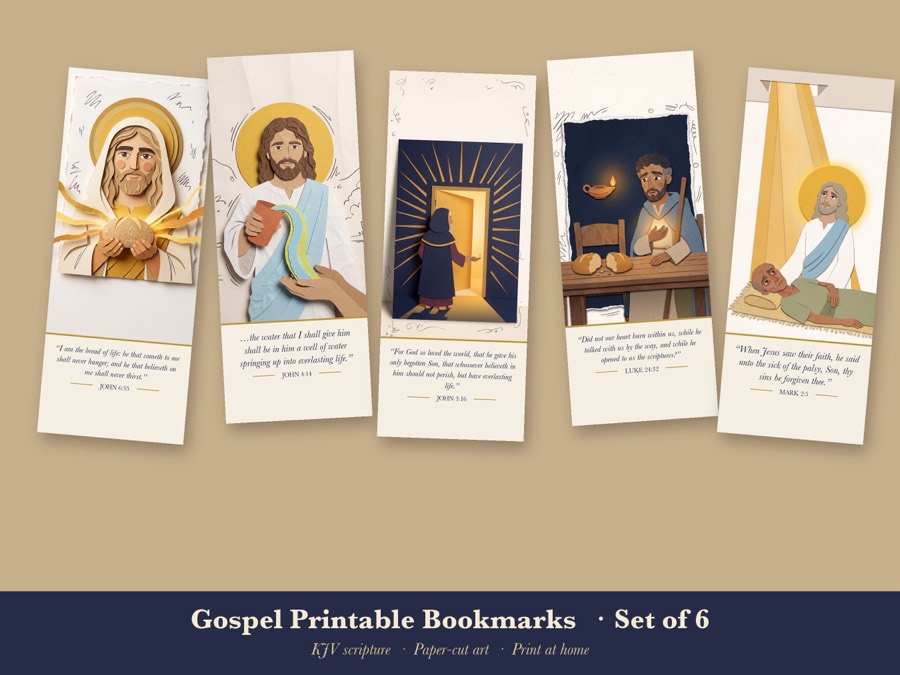 Gospel Printable Bookmarks (6)